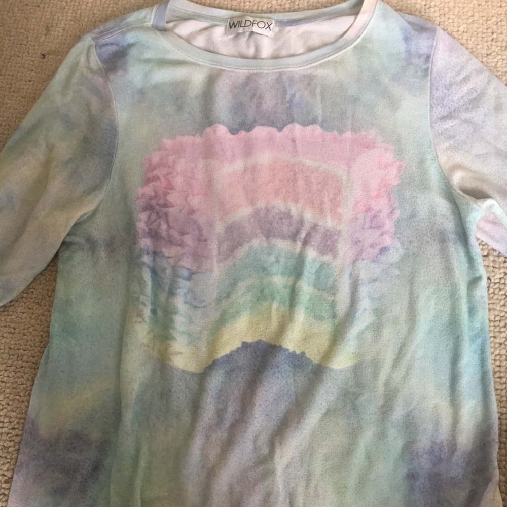 rainbow angel cake pullover